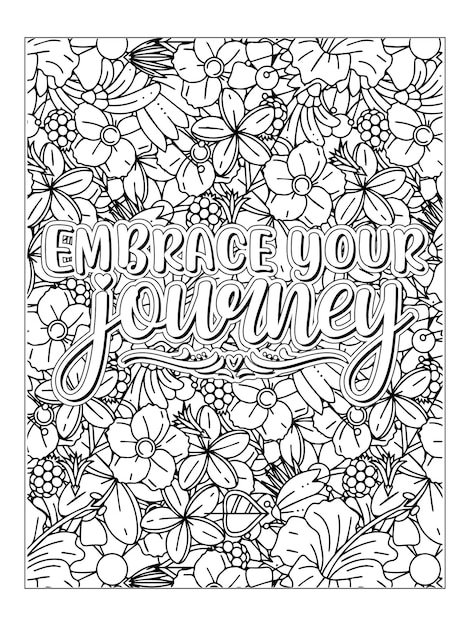 Página para colorear citas motivacionales Páginas para colorear frases inspiradoras para adultos