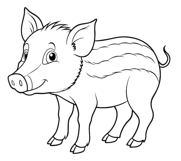 Página para colorear Cucurito jabalí