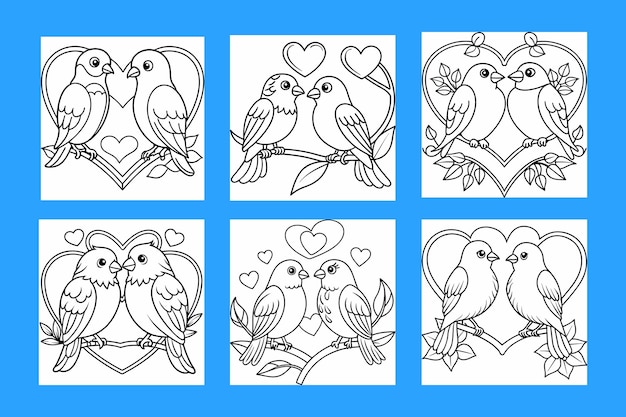 Página para colorear para el Día de San Valentín