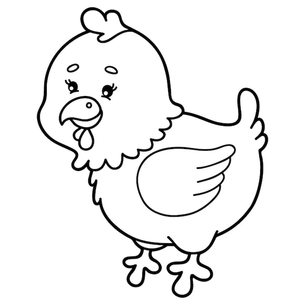 Imágenes de Gallinas Para Colorear - Descarga gratuita en Freepik