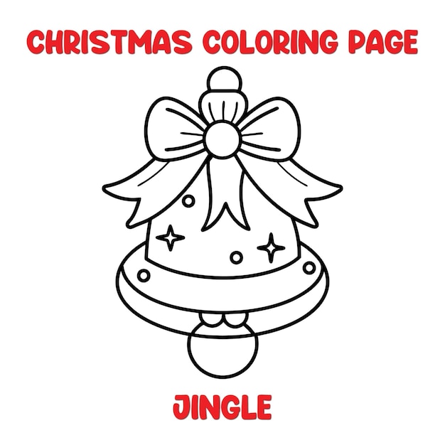 Página para colorear jingles navideños para niños