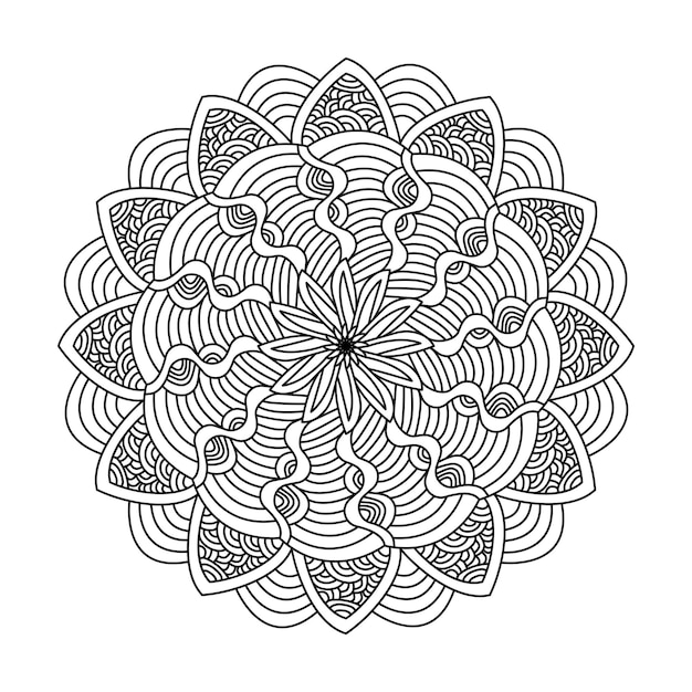 Página para colorear del libro Celtic Whispers of Balance Mandala