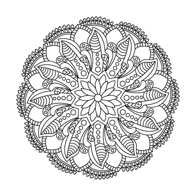 Página para colorear del libro Universal Serenity Mandala