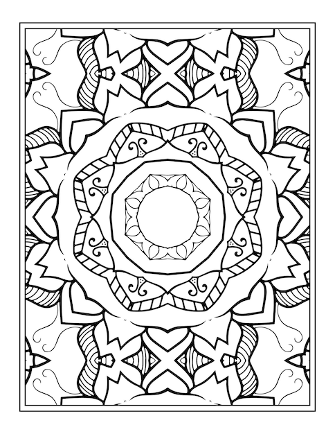 Página para colorear Mandala para adultos