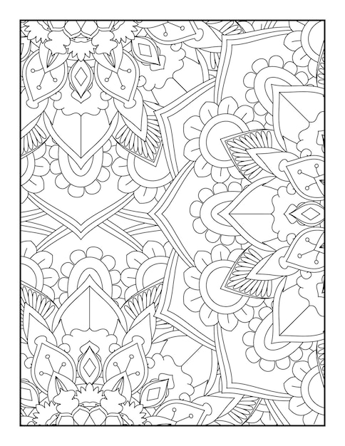 Pagina para colorear mandala floral libro para colorear floral libro para colorear floral para adolescentes