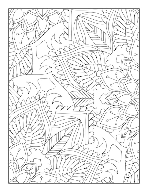 Pagina para colorear mandala floral libro para colorear floral libro para colorear floral para adolescentes