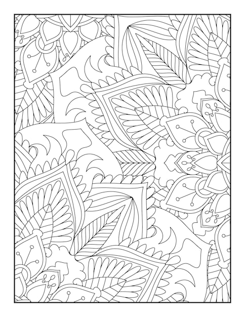 Pagina Para Colorear Mandala Floral Libro Para Colorear Floral Libro Para Colorear Floral Para Adolescentes