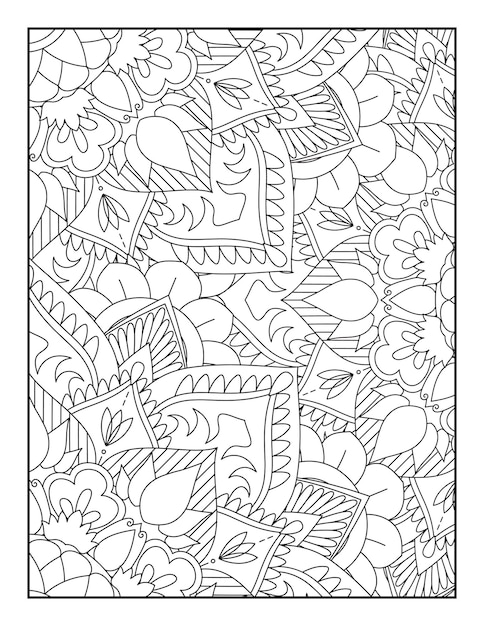 Pagina Para Colorear Mandala Floral Libro Para Colorear Floral Libro Para Colorear Floral Para Adolescentes