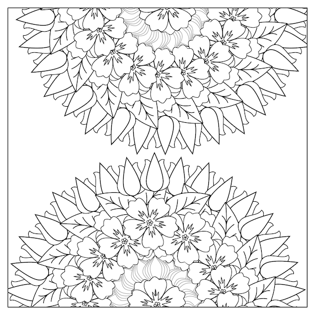 Pagina para colorear mandala de flores y pagina para colorear mandala con la mejor pagina para colorear floral
