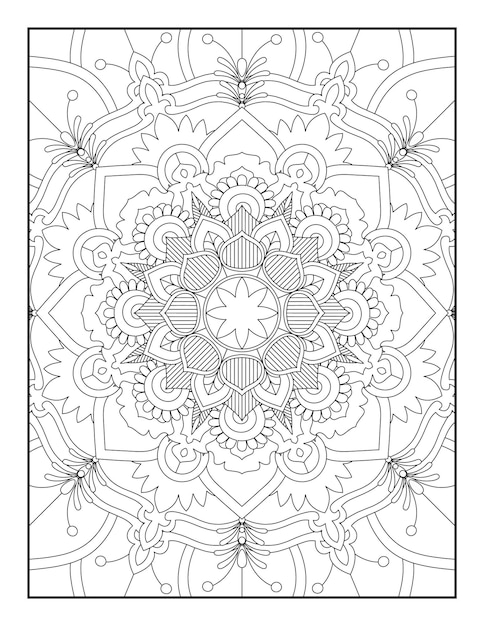Página para colorear de mandalas. Página Para Colorear