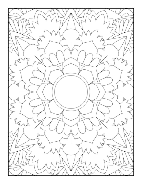 Página para colorear de mandalas. Página Para Colorear