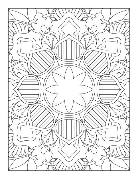 Página para colorear de mandalas. Página Para Colorear