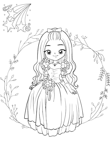 Página para colorear para niños vector