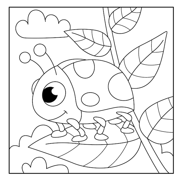 Página para colorear para niños