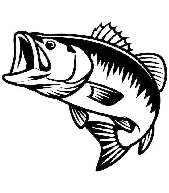 Página para colorear de pescado bajo