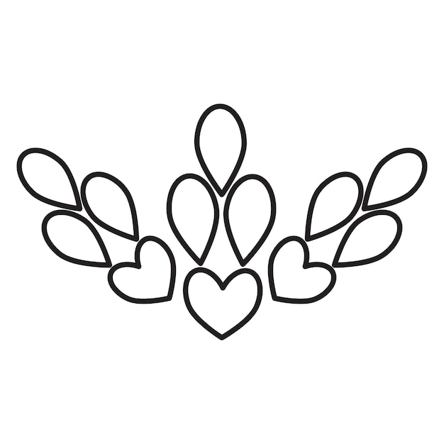 Página de colorear de pétalos de flores
