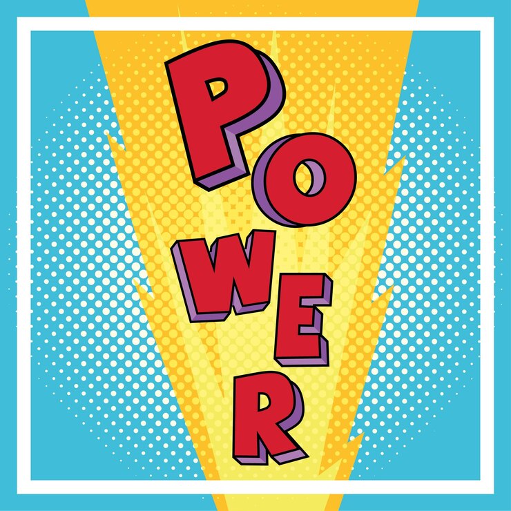 Vector página de cómics a color con mensaje de energía vector