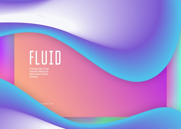 Página de destino con elementos dinámicos líquidos y formas fluidas.