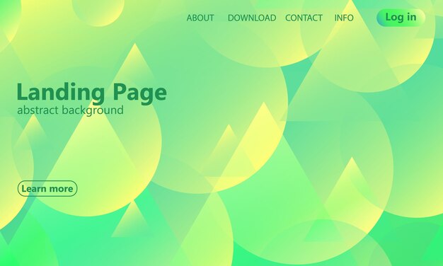 Página de destino del sitio web. Fondo geométrico. Diseño de portada abstracto mínimo. Fondo de pantalla colorido creativo. Afiche degradado de moda. ilustración vectorial