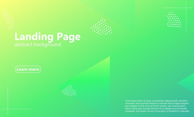 Página de destino del sitio web. Fondo geométrico. Diseño de portada abstracto mínimo. Fondo de pantalla colorido creativo. Afiche degradado de moda. ilustración vectorial