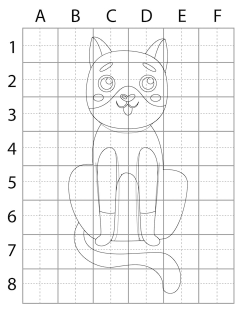 Página de dibujo de gato, páginas para colorear de gato lindo para libros de colorear, gato de contorno, vector de gato, gatos