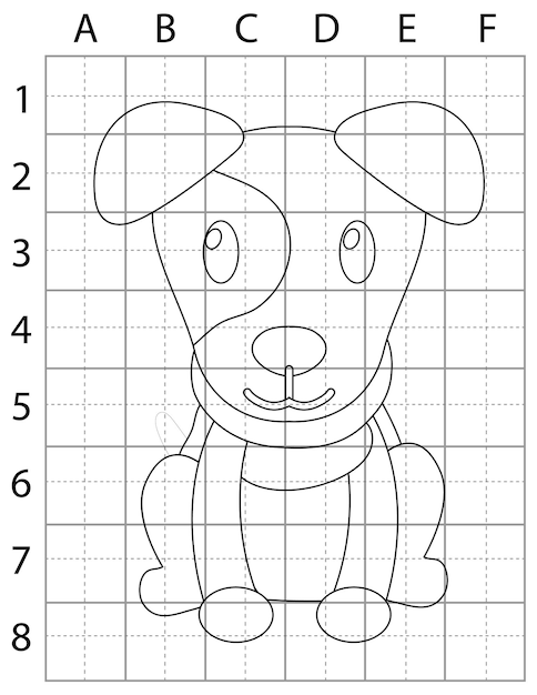 Página de dibujo de perros, cómo dibujar perros, aprender a dibujar perros, páginas de dibujo de animales, perros
