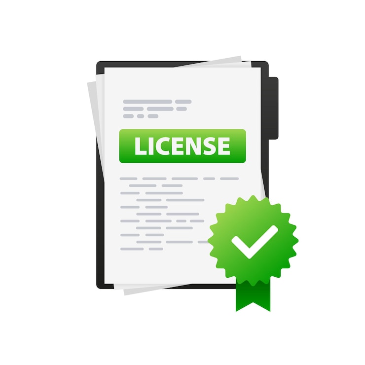 Vector página del documento de licencia premio al logro ilustración de stock vectorial