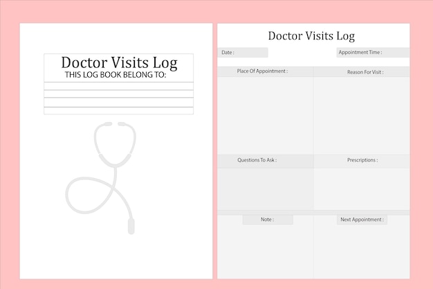 una página con un documento que dice información del médico