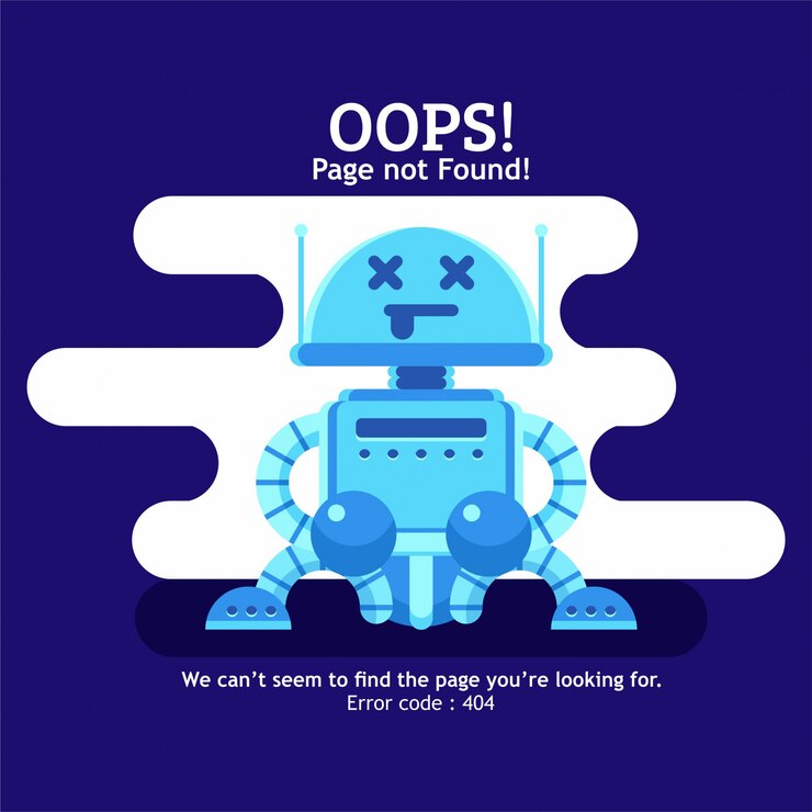 Vector página de error