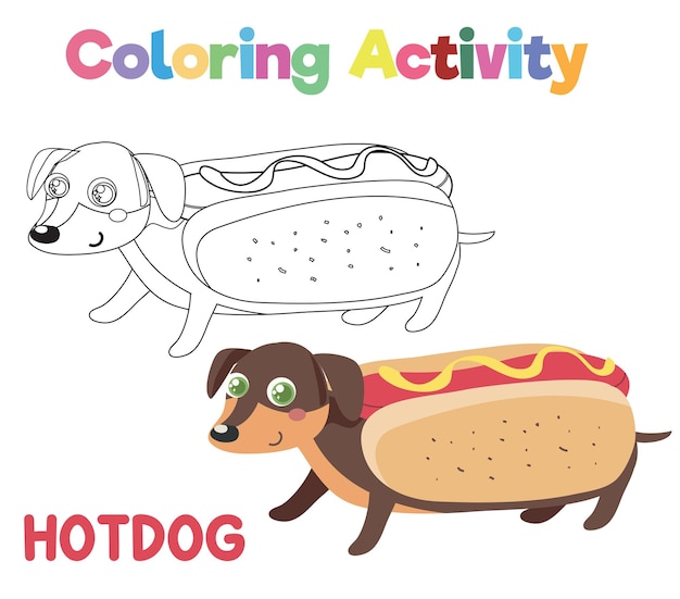 Página de hoja de trabajo para colorear de Halloween Actividad divertida para niños Hoja de trabajo para colorear imprimible educativa
