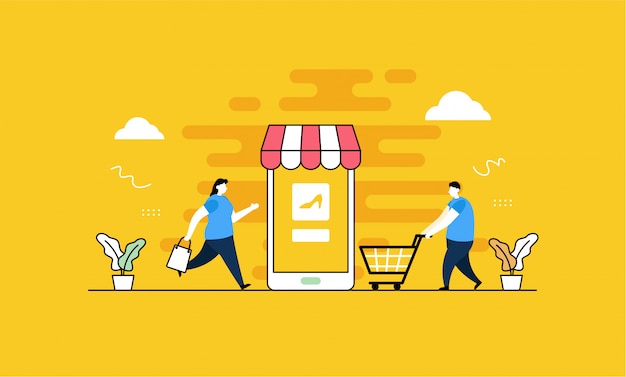 Página de inicio de compras en línea