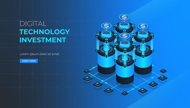 Página de inicio de inversión en tecnología digital