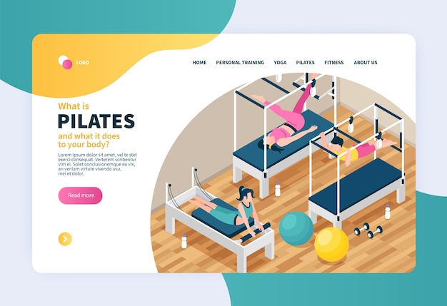 Página de inicio de Pilates