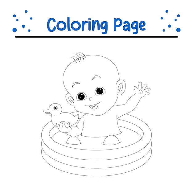 página de libro de colorear para niños