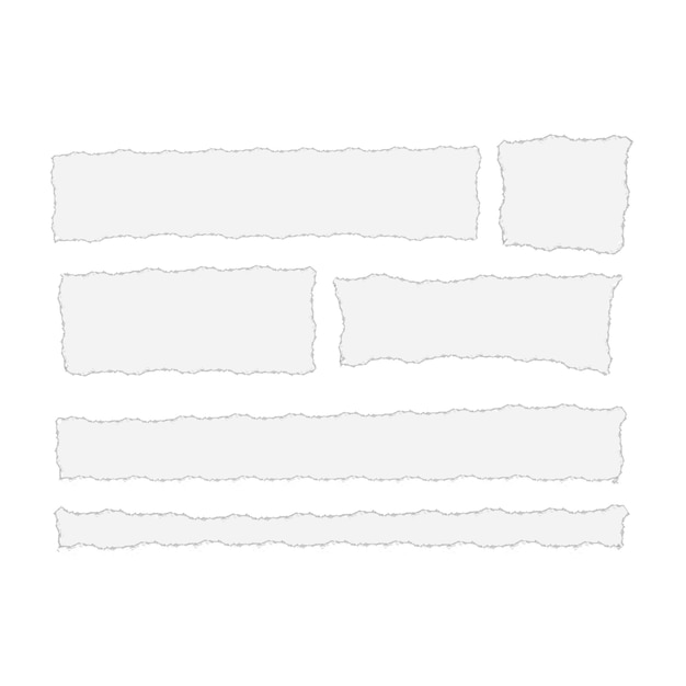 una página con un pedazo de papel dibujado a mano textura de papel rasgada textura de estandarte de papel