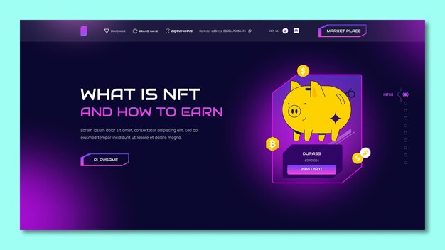 Página web del mercado Vector nft