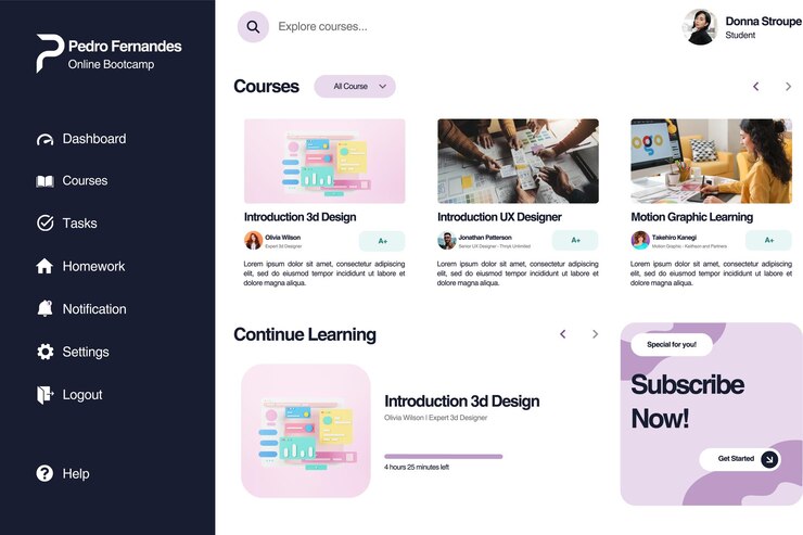 una página web con las palabras aprender aprender en la pantalla