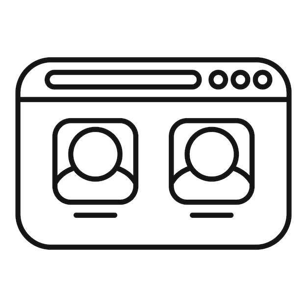 Página web que muestra la interfaz de usuario con dos perfiles de cuenta