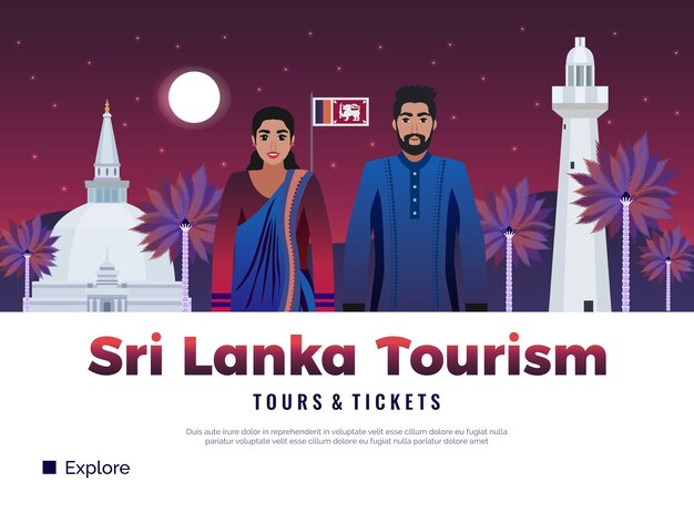 Página web de turismo de sri lanka