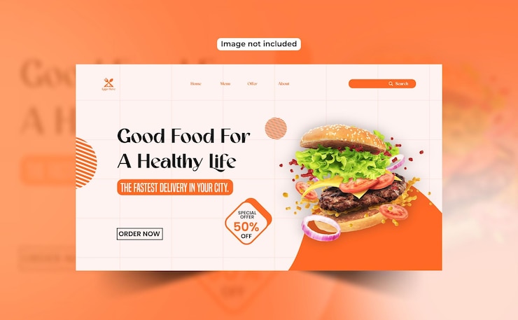 Vector una página web para una vida saludable