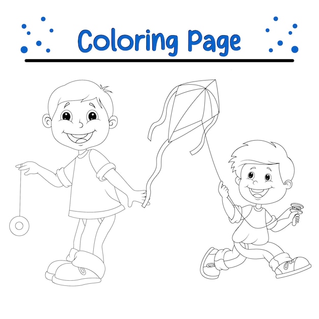 Páginas para colorear aficiones de niños
