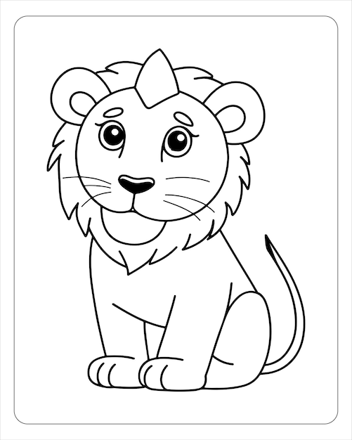 Páginas para colorear de animales lindos