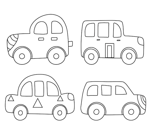 Páginas para colorear coches para niños