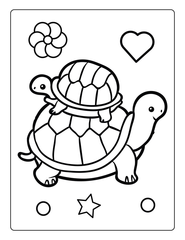 Vector páginas para colorear del día de la madre para niños con animales lindos, hoja de trabajo de actividades en blanco y negro