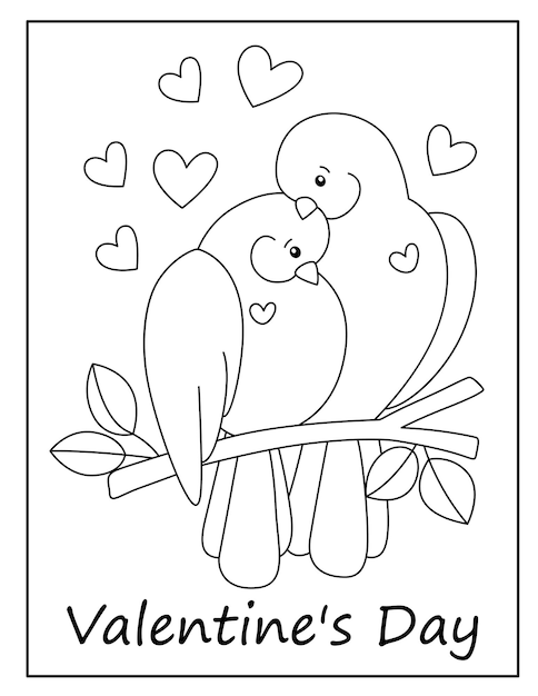 Páginas para colorear del día de San Valentín para niños
