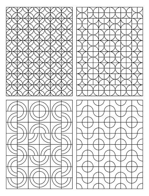 Páginas para colorear geométricas para niños