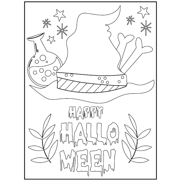 Páginas para colorear de halloween para niños