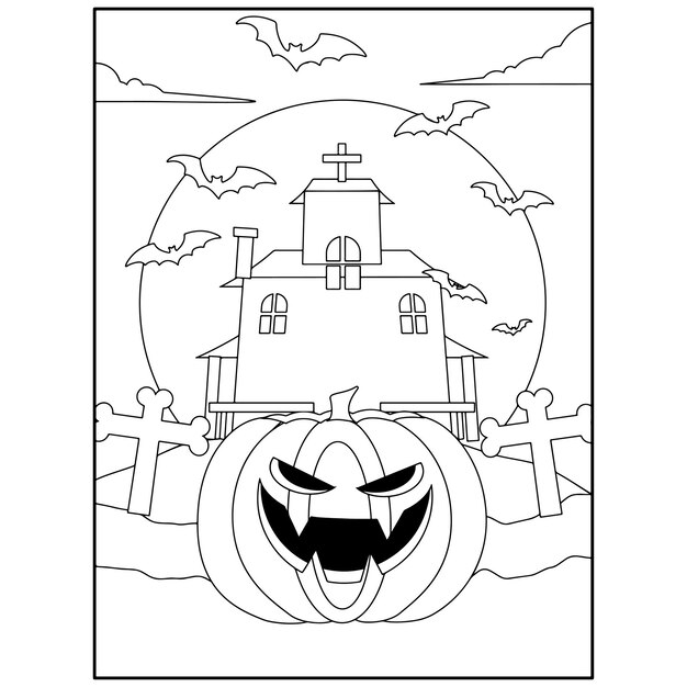 Páginas para colorear de Halloween para niños