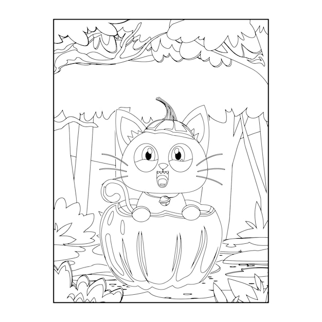 Páginas para colorear de Halloween para niños