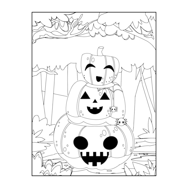 Páginas para colorear de Halloween para niños